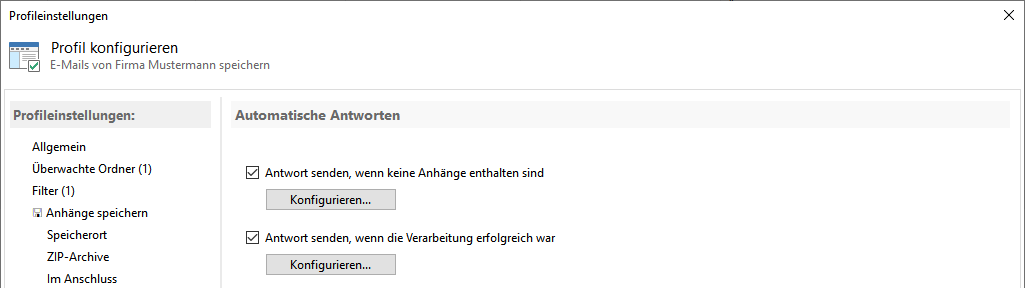 Outlook - automatische Antwort