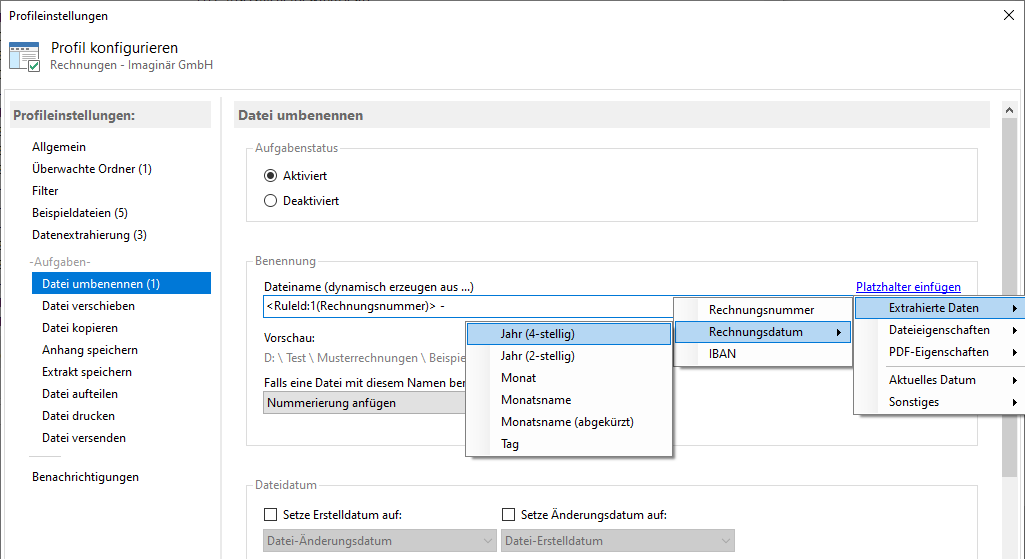 PDF-Daten verwenden