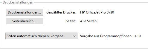 Druckeinstellungen